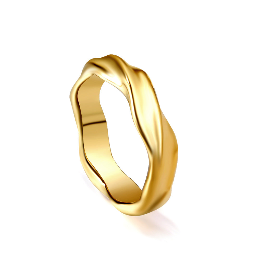 Stainless Steel Ring Mobius Endless Wave Ring Stainless Steel Jewelry Manufacturer asonjewelry